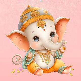Ganesha cartoon wallpaper