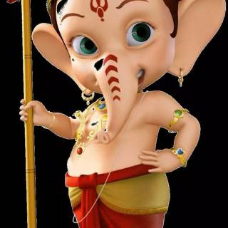 Ganesha cartoon wallpaper