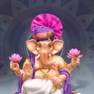 Ganesha cartoon wallpaper