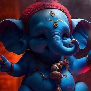 Ganesha cartoon wallpaper