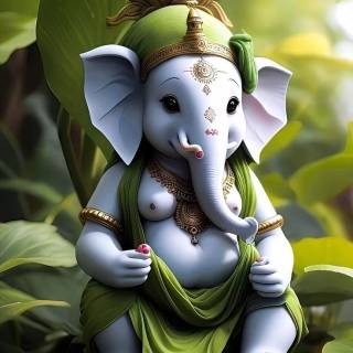 Ganesha cartoon wallpaper