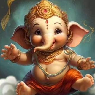 Ganesha cartoon wallpaper