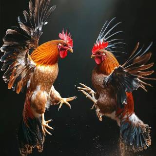 Rooster fight wallpaper