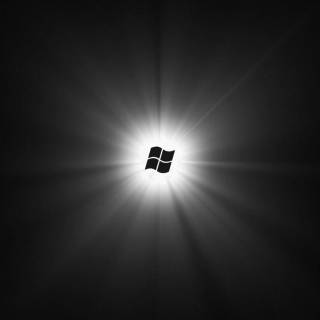 Black and white Windows wallpaper