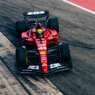 Hamilton Ferrari 2025 wallpaper