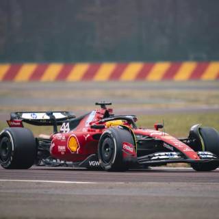 Hamilton Ferrari 2025 wallpaper