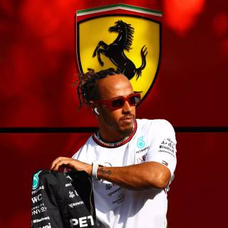 Hamilton Ferrari 2025 wallpaper