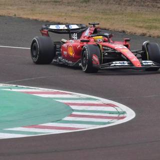 Hamilton Ferrari 2025 wallpaper