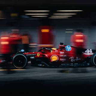 Hamilton Ferrari 2025 wallpaper