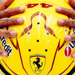 Hamilton Ferrari 2025 wallpaper