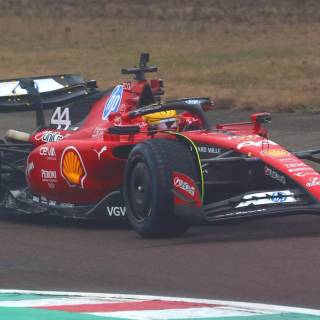 Hamilton Ferrari 2025 wallpaper