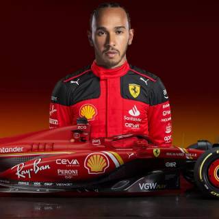 Hamilton Ferrari 2025 wallpaper