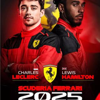 Hamilton Ferrari 2025 wallpaper