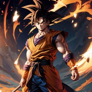 AI Goku wallpaper