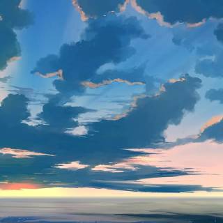 Cool anime sky phone wallpaper