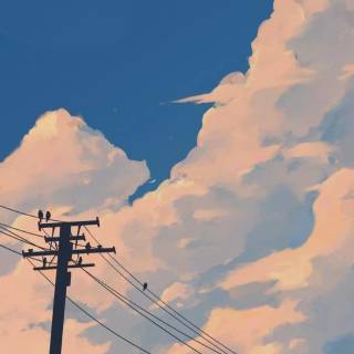 Cool anime sky phone wallpaper