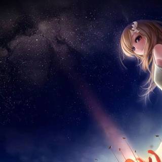 Cool anime sky phone wallpaper