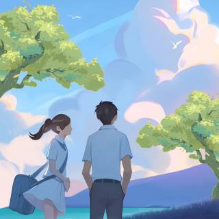 Cool anime sky phone wallpaper