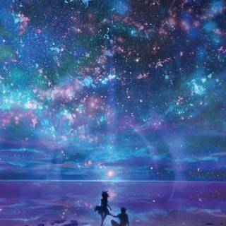 Cool anime sky phone wallpaper