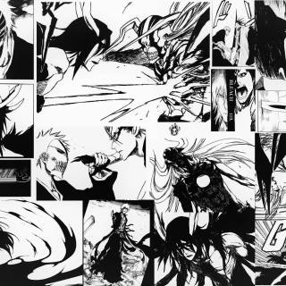 Black and white desktop Bleach wallpaper