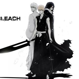 Black and white desktop Bleach wallpaper