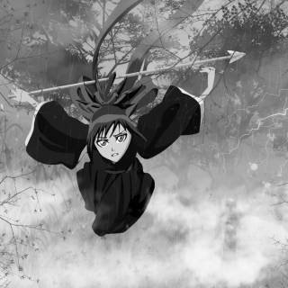 Black and white desktop Bleach wallpaper