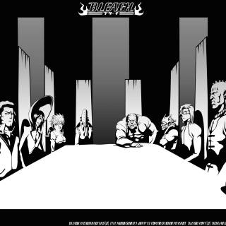 Black and white desktop Bleach wallpaper