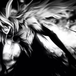 Black and white desktop Bleach wallpaper