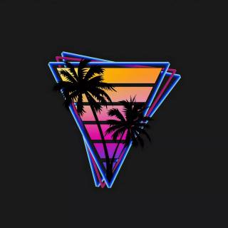 Vaporwave 4k minimalist wallpaper