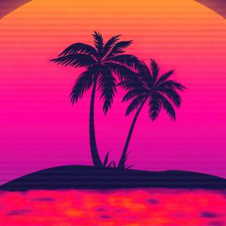 Vaporwave 4k minimalist wallpaper