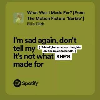 What Was I Made For? wallpaper