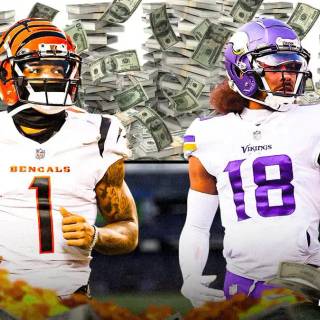 Ja'Marr Chase and Justin Jefferson wallpaper