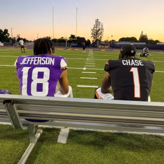 Ja'Marr Chase and Justin Jefferson wallpaper