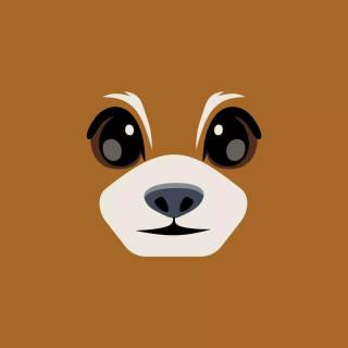 Red panda cartoon wallpaper