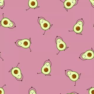 Avocado yoga wallpaper