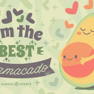 Avocado yoga wallpaper