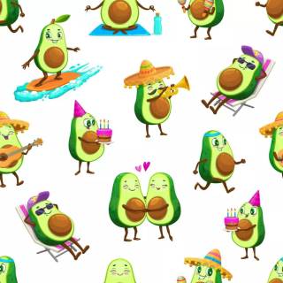 Avocado yoga wallpaper