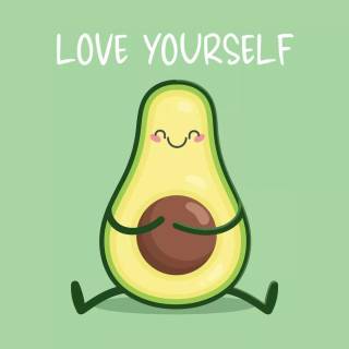 Avocado yoga wallpaper