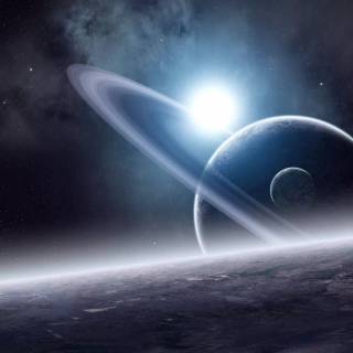 Space Saturn wallpaper