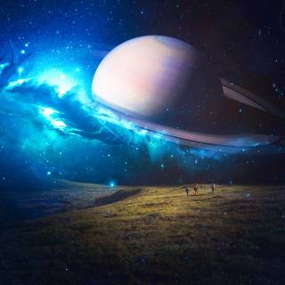 Space Saturn wallpaper