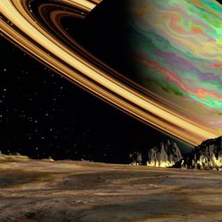 Space Saturn wallpaper