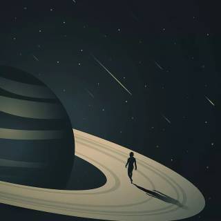 Space Saturn wallpaper