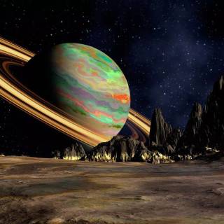 Space Saturn wallpaper