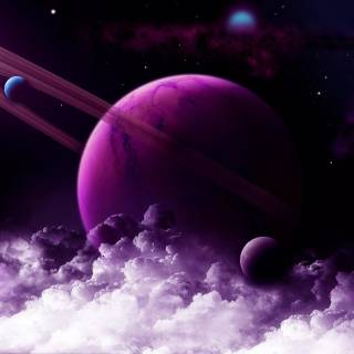 Space Saturn wallpaper