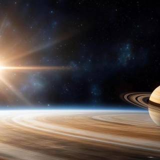 Space Saturn wallpaper