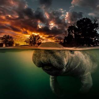 Manatee wallpaper
