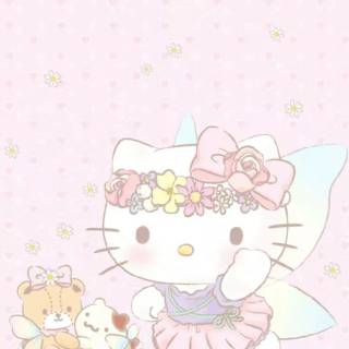 Pink fairy Hello Kitty wallpaper
