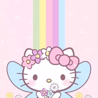 Pink fairy Hello Kitty wallpaper