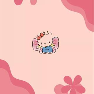 Pink fairy Hello Kitty wallpaper