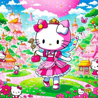 Pink fairy Hello Kitty wallpaper